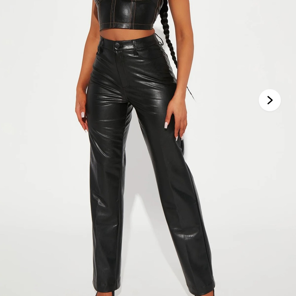 Fashion nova truly chic faux leather pants